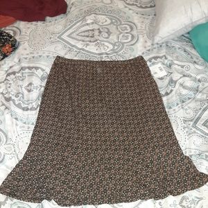 Knee length skirt